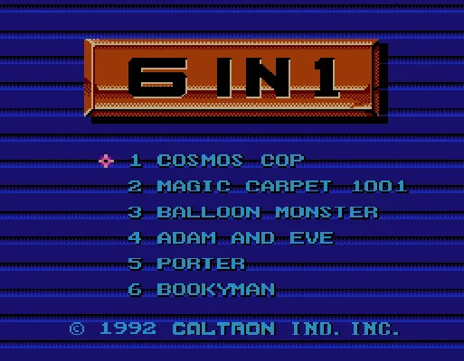 [FC]动作游戏6合1澳洲版合卡