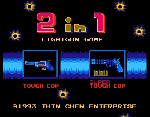 [FC]枪卡游戏2合1亚洲版光线枪射击