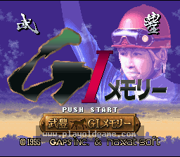 [SFC]武丰G1赛马回忆录
