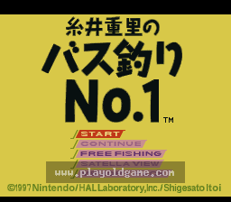 [SFC]糸井重里鲈鱼垂钓